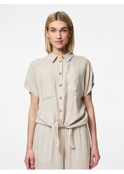 Pieces Bluzka "Pia" w kolorze beżowym ze sklepu Limango Polska w kategorii Koszule damskie - zdjęcie 188486589