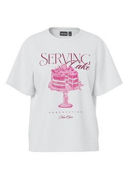 Pieces Koszulka w kolorze białym ze sklepu Limango Polska w kategorii Bluzki damskie - zdjęcie 188486777