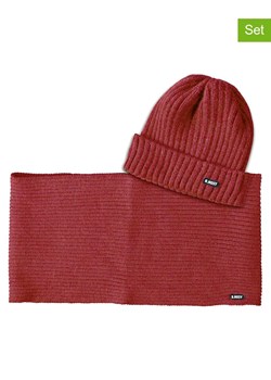 B.Nosy 2-częściowy zestaw w kolorze czerwonym ze sklepu Limango Polska w kategorii Czapki dziecięce - zdjęcie 188487275