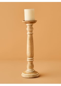 BELLA MAISON Świecznik "Dora" w kolorze beżowym - wys. 38 cm ze sklepu Limango Polska w kategorii Świeczniki - zdjęcie 188489626