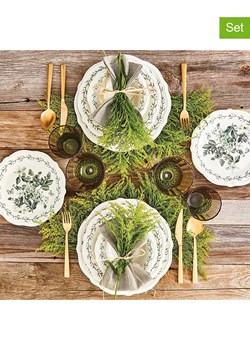 BELLA MAISON 24-częściowy zestaw "Isabella" w kolorze zielono-białym ze sklepu Limango Polska w kategorii Naczynia - zdjęcie 188489757