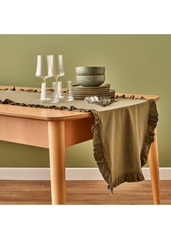 BELLA MAISON Bieżnik "Elegance" w kolorze khaki ze sklepu Limango Polska w kategorii Obrusy i bieżniki - zdjęcie 188489865