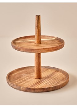 BELLA MAISON Etażerka "Elara" w kolorze brązowym - wys. 23 x Ø 23 cm ze sklepu Limango Polska w kategorii Misy i tace dekoracyjne - zdjęcie 188489925