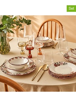 BELLA MAISON 18-częściowy zestaw talerzy "Jolly" w kolorze czerwonym ze sklepu Limango Polska w kategorii Naczynia - zdjęcie 188490018