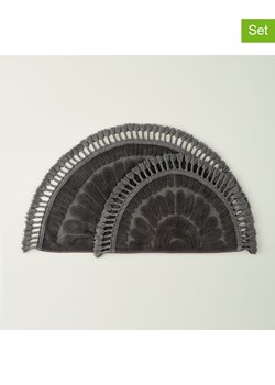 BELLA MAISON Dywaniki łazienkowe (2 szt.) "Sunshine" w kolorze antracytowym ze sklepu Limango Polska w kategorii Akcesoria łazienkowe - zdjęcie 188490026