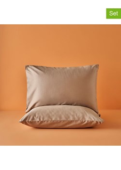 BELLA MAISON Poszewki (2 szt.) "Basic" w kolorze szarobrązowym na poduszkę - 50 x 70 cm ze sklepu Limango Polska w kategorii Poduszki dekoracyjne - zdjęcie 188490138