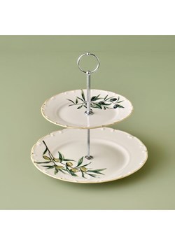 BELLA MAISON Etażerka "Olive" w kolorze kremowo-zielonym ze sklepu Limango Polska w kategorii Misy i tace dekoracyjne - zdjęcie 188490329