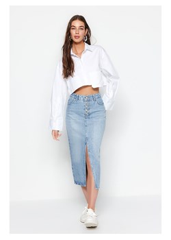 trendyol Spódnica dżinsowa w kolorze błękitnym ze sklepu Limango Polska w kategorii Spódnice - zdjęcie 188490689