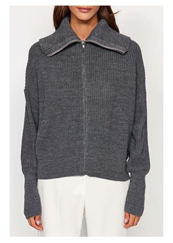 trendyol Kardigan w kolorze szarym ze sklepu Limango Polska w kategorii Swetry damskie - zdjęcie 188490695