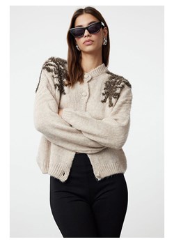 trendyol Kardigan w kolorze brązowo-beżowym ze sklepu Limango Polska w kategorii Swetry damskie - zdjęcie 188490749