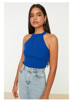 trendyol Top w kolorze niebieskim ze sklepu Limango Polska w kategorii Bluzki damskie - zdjęcie 188490807