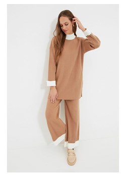 trendyol 2-częściowy zestaw w kolorze biało-karmelowym ze sklepu Limango Polska w kategorii Swetry damskie - zdjęcie 188490899