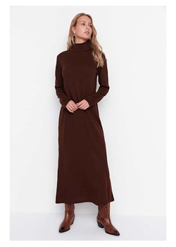 trendyol Sukienka w kolorze brązowym ze sklepu Limango Polska w kategorii Sukienki - zdjęcie 188490916