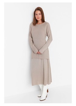 trendyol 2-częściowy zestaw w kolorze szarym ze sklepu Limango Polska w kategorii Swetry damskie - zdjęcie 188490948