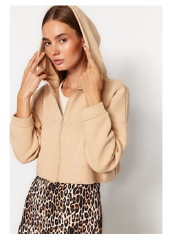 trendyol Bluza w kolorze beżowym ze sklepu Limango Polska w kategorii Bluzy damskie - zdjęcie 188491118