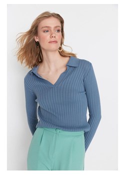 trendyol Sweter w kolorze niebieskim ze sklepu Limango Polska w kategorii Swetry damskie - zdjęcie 188491309