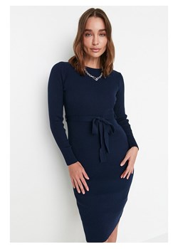 trendyol Sukienka dzianinowa w kolorze granatowym ze sklepu Limango Polska w kategorii Sukienki - zdjęcie 188491458