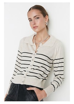 trendyol Kardigan w kolorze kremowo-czarnym ze sklepu Limango Polska w kategorii Swetry damskie - zdjęcie 188491508