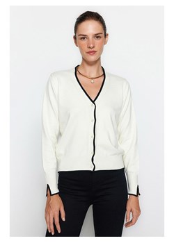 trendyol Kardigan w kolorze kremowo-czarnym ze sklepu Limango Polska w kategorii Swetry damskie - zdjęcie 188492035
