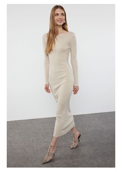trendyol Sukienka w kolorze kremowym ze sklepu Limango Polska w kategorii Sukienki - zdjęcie 188492267