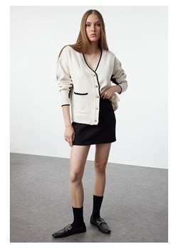 trendyol Kardigan w kolorze biało-czarnym ze sklepu Limango Polska w kategorii Swetry damskie - zdjęcie 188492316