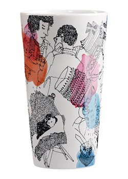 RITZENHOFF Kubek XL w kolorze białym ze wzorem - 525 ml ze sklepu Limango Polska w kategorii Dzbanki i zaparzacze - zdjęcie 188493088