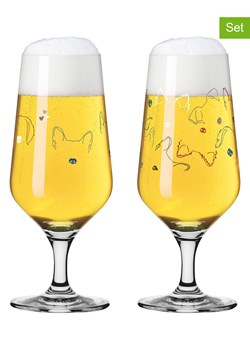 RITZENHOFF Kufle (2 szt.) "Petfluencer" w kolorze czarno-czerwonym - 330 ml ze sklepu Limango Polska w kategorii Naczynia - zdjęcie 188493245