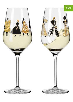 RITZENHOFF Kieliszki (2 szt.) w kolorze czarno-jasnobrązowym do wina - 300 ml ze sklepu Limango Polska w kategorii Naczynia - zdjęcie 188493298