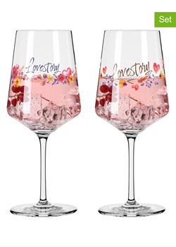 RITZENHOFF Kieliszki (2 szt.) w kolorze jasnoróżowo-fioletowym do koktajli - 500 ml ze sklepu Limango Polska w kategorii Naczynia - zdjęcie 188493348