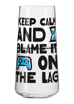 RITZENHOFF Szklanka "Gaming" w kolorze czarno-błękitnym - 600 ml ze sklepu Limango Polska w kategorii Naczynia - zdjęcie 188493368