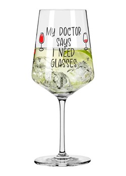 RITZENHOFF Kieliszek w kolorze czarno-czerwonym do koktajli - 500 ml ze sklepu Limango Polska w kategorii Naczynia - zdjęcie 188493406