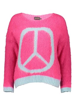 miss goodlife Sweter "Peace" w kolorze różowo-błękitnym ze sklepu Limango Polska w kategorii Swetry damskie - zdjęcie 188493687