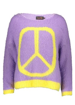 miss goodlife Sweter "Peace" w kolorze żółto-fioletowym ze sklepu Limango Polska w kategorii Swetry damskie - zdjęcie 188493695
