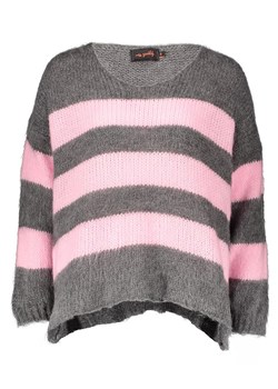 miss goodlife Sweter "Stripes" w kolorze szaro-jasnoróżowym ze sklepu Limango Polska w kategorii Swetry damskie - zdjęcie 188493706