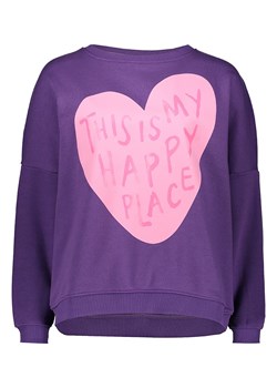 miss goodlife Bluza "This is my happy place" w kolorze fioletowym ze sklepu Limango Polska w kategorii Bluzy damskie - zdjęcie 188493819