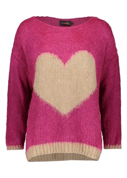 miss goodlife Sweter "Heart" w kolorze beżowo-różowym ze sklepu Limango Polska w kategorii Swetry damskie - zdjęcie 188493845