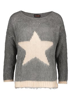 miss goodlife Sweter "Star" w kolorze kremowo-szarym ze sklepu Limango Polska w kategorii Swetry damskie - zdjęcie 188493849