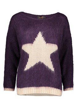 miss goodlife Sweter "Star" w kolorze fioletowo-kremowym ze sklepu Limango Polska w kategorii Swetry damskie - zdjęcie 188493855