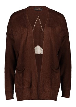 miss goodlife Kardigan "Star" w kolorze ciemnobrązowo-kremowym ze sklepu Limango Polska w kategorii Swetry damskie - zdjęcie 188493867