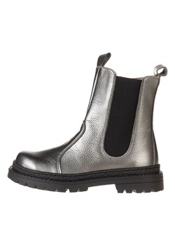 lamino Skórzane sztyblety w kolorze srebrnym ze sklepu Limango Polska w kategorii Buty zimowe dziecięce - zdjęcie 188496666