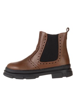 lamino Skórzane sztyblety w kolorze jasnobrązowym ze sklepu Limango Polska w kategorii Buty zimowe dziecięce - zdjęcie 188496817