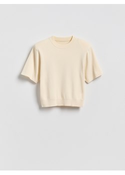 Reserved - Sweter z wiskozą - złamana biel ze sklepu Reserved w kategorii Swetry damskie - zdjęcie 188501409