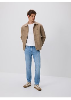 Reserved - Jeansy slim z efektem sprania - niebieski ze sklepu Reserved w kategorii Jeansy męskie - zdjęcie 188501526