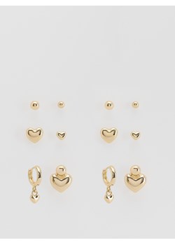 Reserved - Zestaw kolczyków - złoty ze sklepu Reserved w kategorii Kolczyki - zdjęcie 188502246