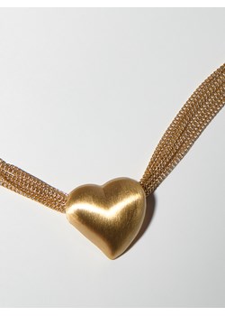 Reserved - Naszyjnik z zawieszką serce - złoty ze sklepu Reserved w kategorii Naszyjniki - zdjęcie 188502278