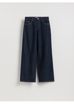 Reserved - Jeansy wide leg - granatowy ze sklepu Reserved w kategorii Jeansy damskie - zdjęcie 188502338