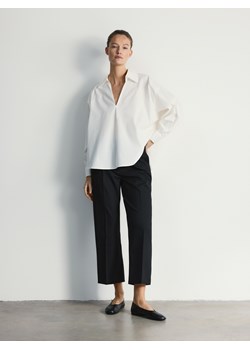 Reserved - Bluzka z kołnierzem - biały ze sklepu Reserved w kategorii Bluzki damskie - zdjęcie 188502508