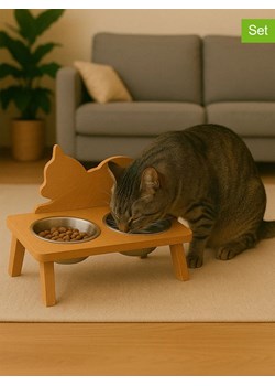 Paws&amp;Whiskers 3-częściowy zestaw w kolorze jasnobrązowym - 37 x 24 x 10 cm ze sklepu Limango Polska w kategorii Dla zwierząt - zdjęcie 188503346