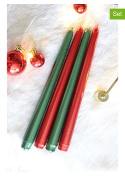 Lucky Bees Świece (4 szt.) w kolorze czerwono-zielonym - 4x 65 g ze sklepu Limango Polska w kategorii Świece i dyfuzory - zdjęcie 188503395