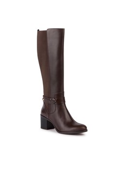 Kozaki Geox D New Asheel D36FSC 043NH C6009 Brązowy ze sklepu eobuwie.pl w kategorii Kozaki damskie - zdjęcie 188503657